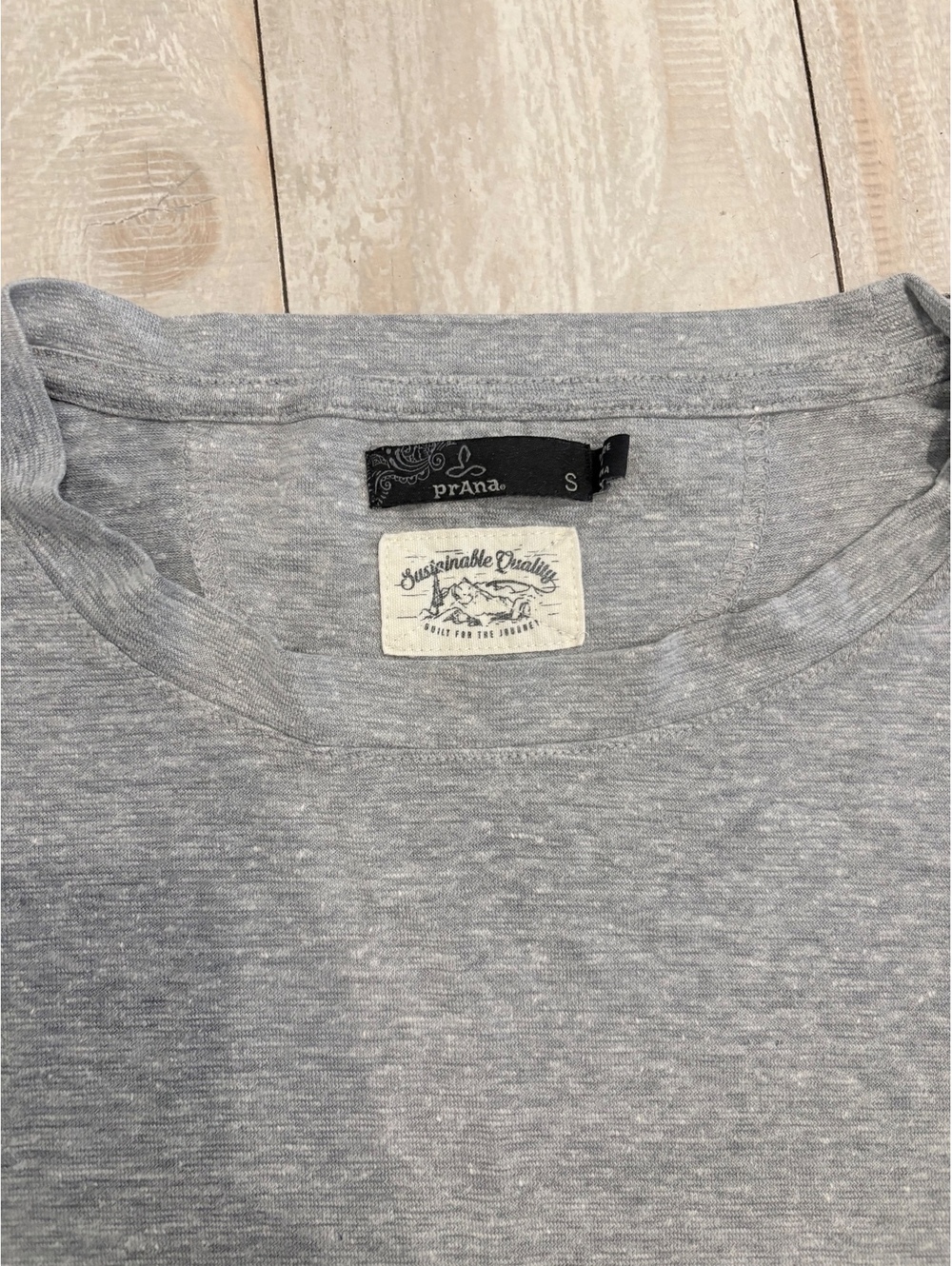 prAna Women’s Small Gray Dolman Sleeve T-Shirt Sustainable Relaxed Fit - Picture 8 of 8